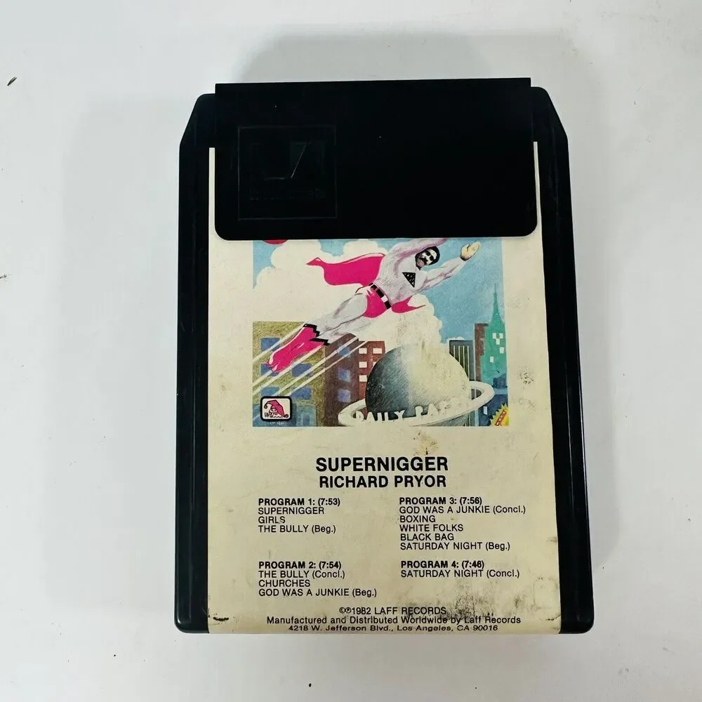 SUPER RARE!! RICHARD PRYOR: Supernigger Eight 8-Track ’82 Laff Comedy - Picture 4 of 4